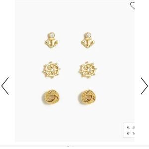 NWT: J. Crew Factory Nautical Earring 3-Pack